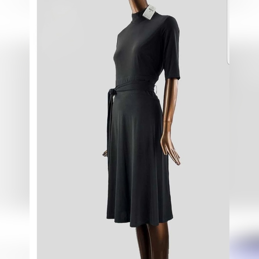LAUREN RALPH LAUREN Sloane Matte Jersey dress with mock turtleneck